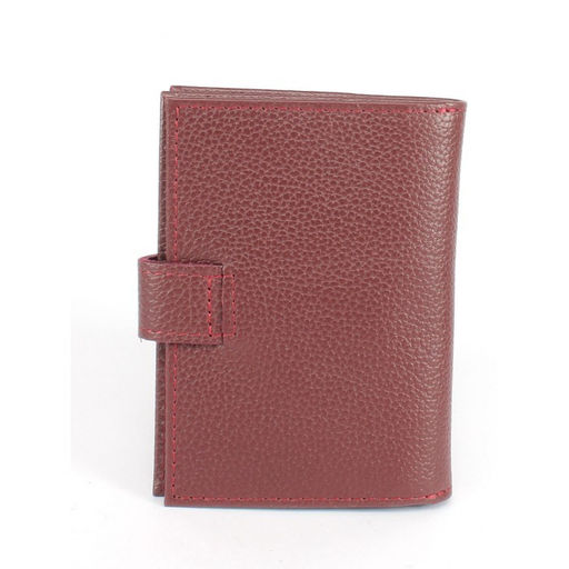 Обложка для авто+паспорт-Croco-ВП-1021 с хляст, натуральная кожа бордо флотер (120) 265402  фото 2