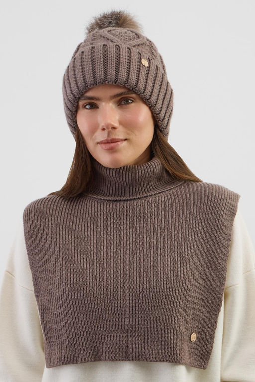 ЕВ 20017/ш/коричневый шапка жен