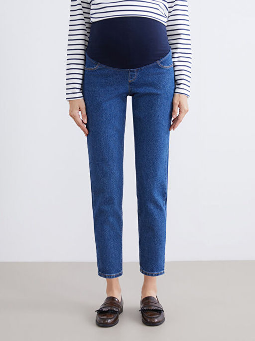 Kar?n Panelli Mom Fit Hamile Jean Pantolon