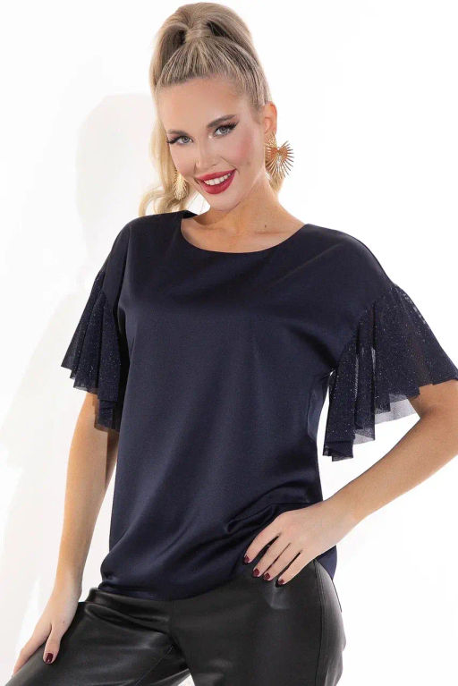 Блузон Тая (синий) - Эльза фото 4