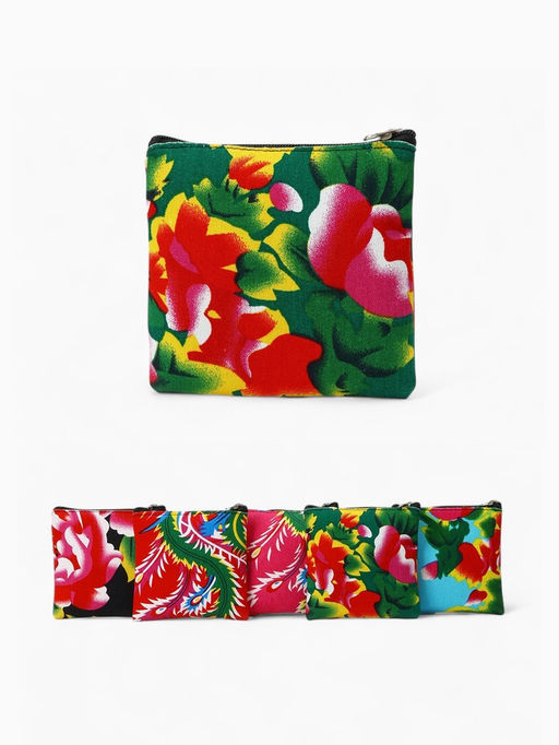 Кошелёк-монетница на молнии 11?1?8 см, с принтом, МИКС