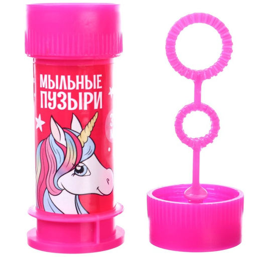 Цена за 20 шт. Мыльные пузыри, Единорог, Минни Маус, 35 мл
