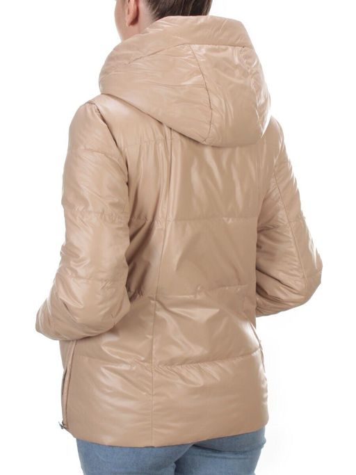 8268 BEIGE Куртка демисезонная женская BAOFANI (100 гр. синтепон) - Фабричный китай фото 4