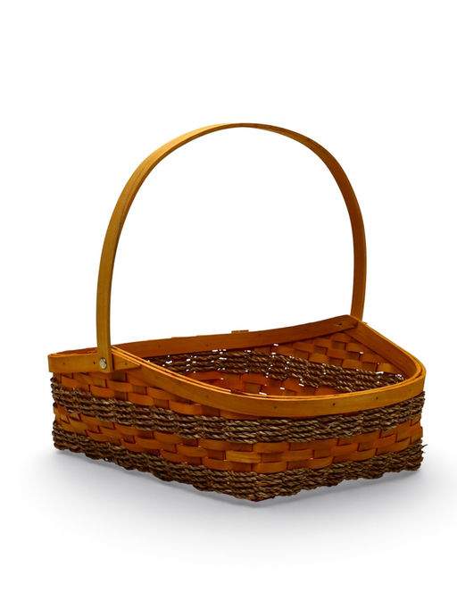 Корзина плетёная для хранения Koca, с ручкой, ива, коричневая, набор 3 шт.