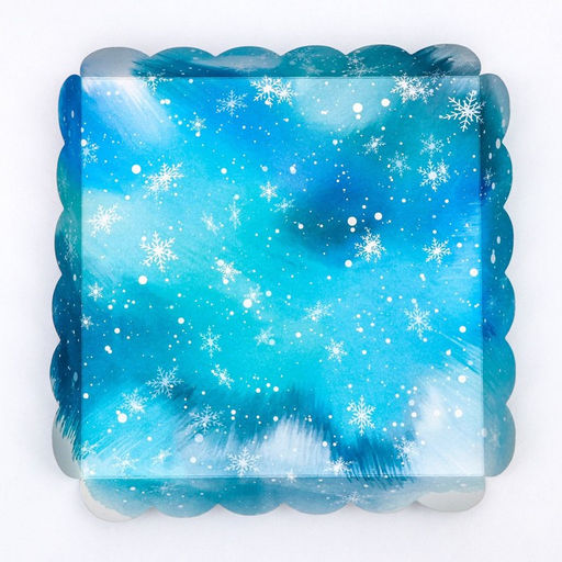 Цена за 5 шт. Коробка для печенья «Зимний лес», 18×18×3 см, Новый год