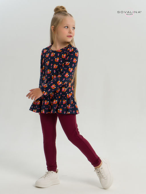 Костюм Алиса лисята на синем-марсала - Sovalina фото 33