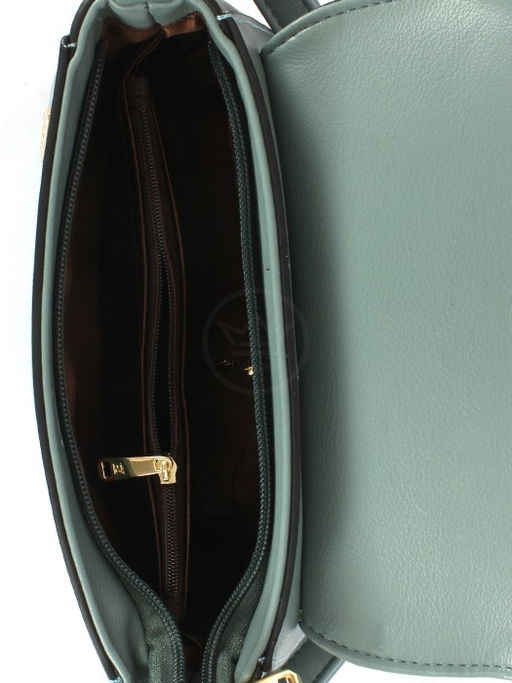 Сумка женская искусственная кожа YDR-2423, 1отд+карм/пер, плечевой ремень, зеленый SALE 253883 - Adelia фото 8