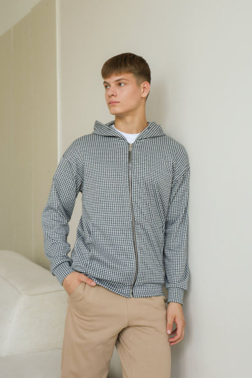 С НАЧЁСОМ Толстовка мужская футер 3х нитка качества ПЕНЬЕ - Knitka wear фото 2