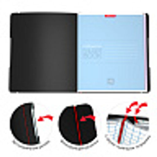 Цена за 2 шт. Тетрадь общая ученическая в съемной пластиковой обложке ErichKrause FolderBook Accent, красный, А5+, 2x48 листов, клетка  фото 28