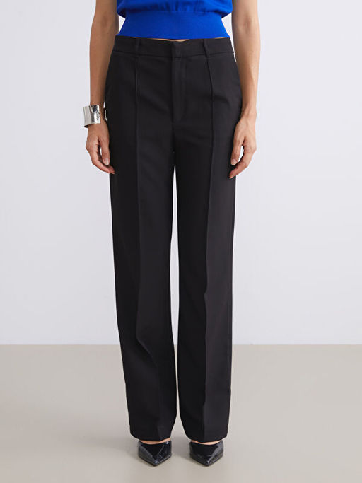 Standart Fit ?spanyol Pa?a Kad?n Pantolon