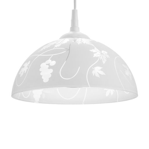 Светильник Колпак "Виноградная лоза" 1 лампа белый E27 40Вт  д.250