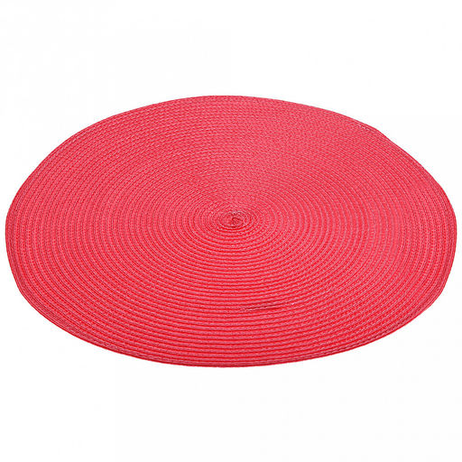 Салфетка под горячее (термосалфетка) Круглая д38см, ПВХ, цвет - малиновый (Китай) - Домашняя мода фото 2