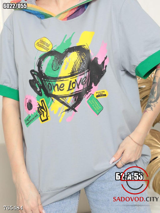 Женская футболка с принтом