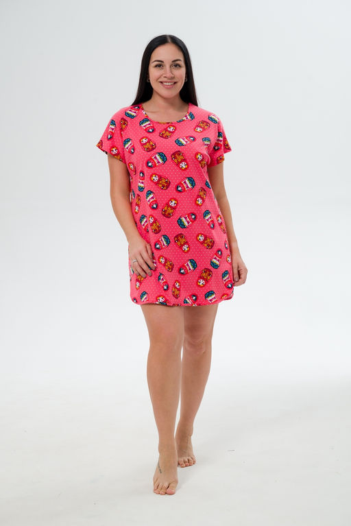 Туника женская Социал матрешка на красном - Амадэль фото 3