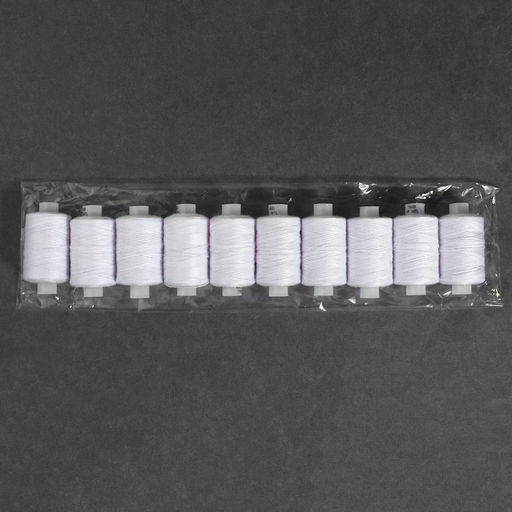 Цена за 10 шт. Нитки обувные, 100ЛЛ, 200 м, белые