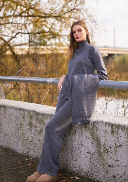 WW-022 брюки женские серый - Mozart фото 4