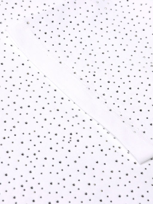 Футболка со стразами женская MIST, белая, размер S