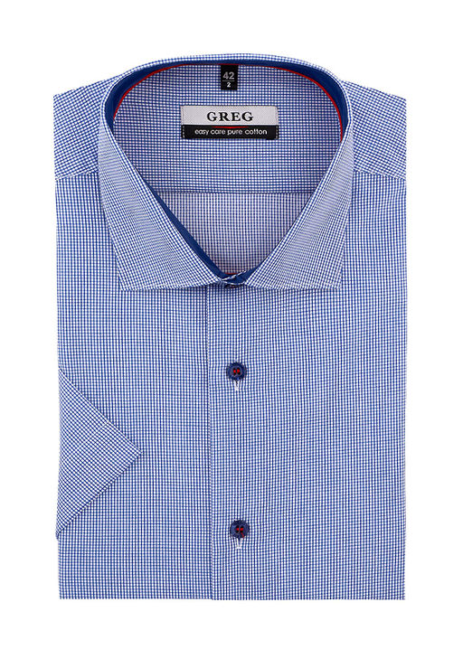 Сорочка мужская короткий рукав GREG 214/101/7308/Z/1p_GB  фото 3