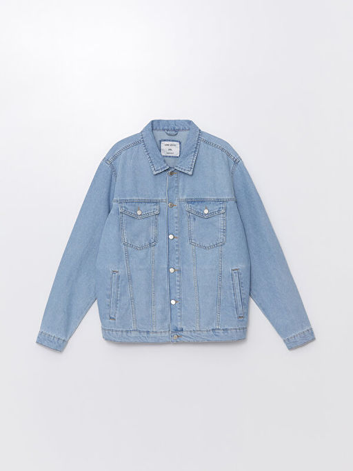 Standart Kal?p Erkek Jean Ceket