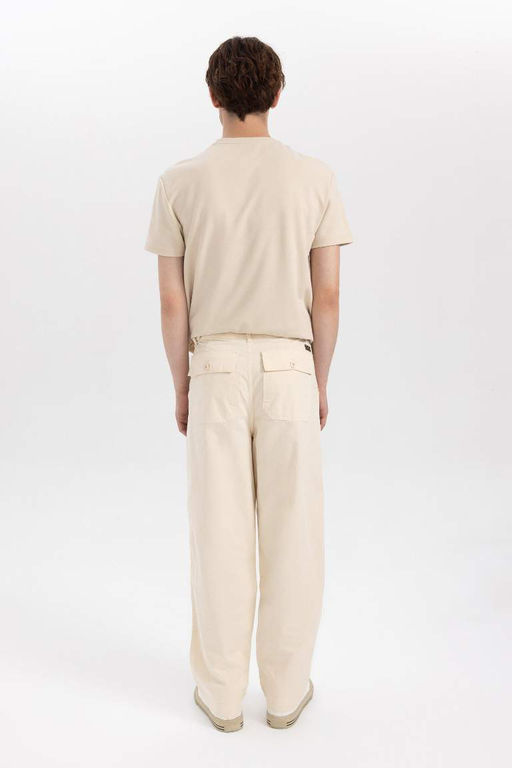 Широкие брюки с нормальной талией и широким узором Baggy Fit - Defacto фото 9