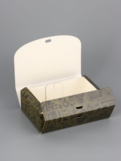 Цена за 5 шт. Подарочная коробка сборная с окном «Мужская», 16.5×11, 5×5 см