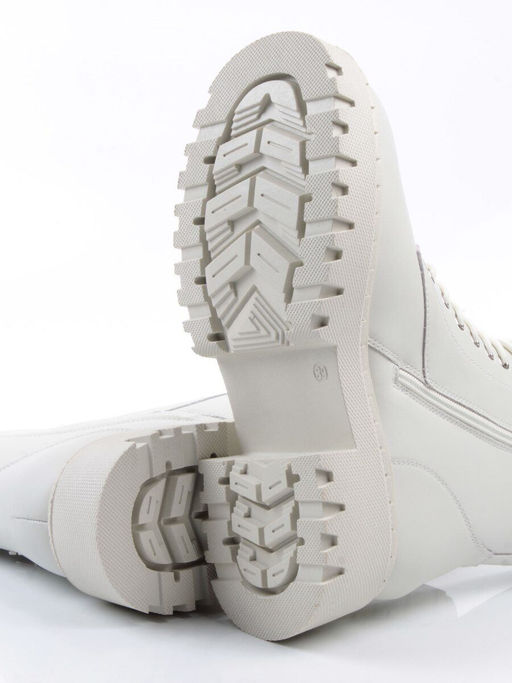 04-PAX85-2Z MILK Ботинки зимние женские (натуральная кожа, 100% шерсть)