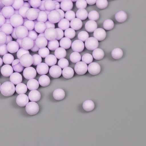 Декор для творчества пенопласт «Ассорти шариков», сиреневый, набор 10 г