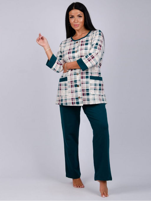 Пижама, домашний костюм ДК-188-изумруд - Ihomelux фото 4