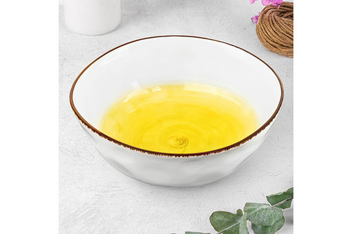 Салатник 23*23*9 см 2,2 л Кантри желтый