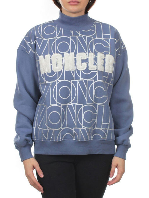 D5623 BLUE/GRAY Толстовка женская (67,8% хлопок, 27% полиэстер, 5,2% спандекс)
