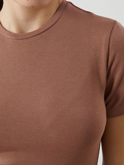 Bisiklet Yaka Kad?n Ti??rt