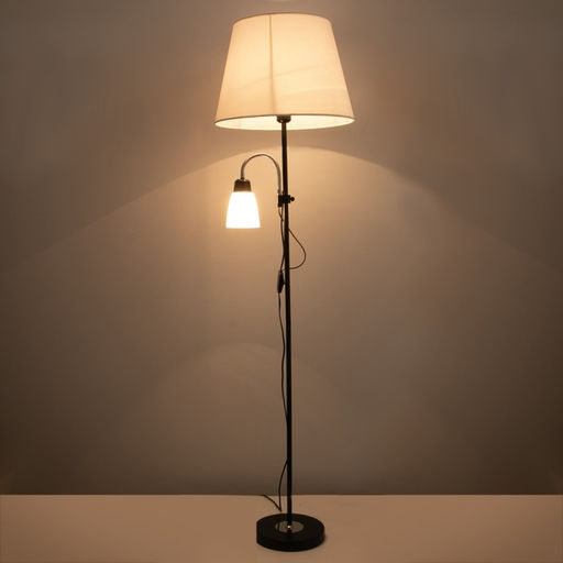 Торшер 19030/2BK E27 40Вт черный 41х41х180 см