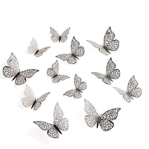 Набор для украшения Бабочки, 12 штук, цвет чёрный - Страна карнавалия фото 6