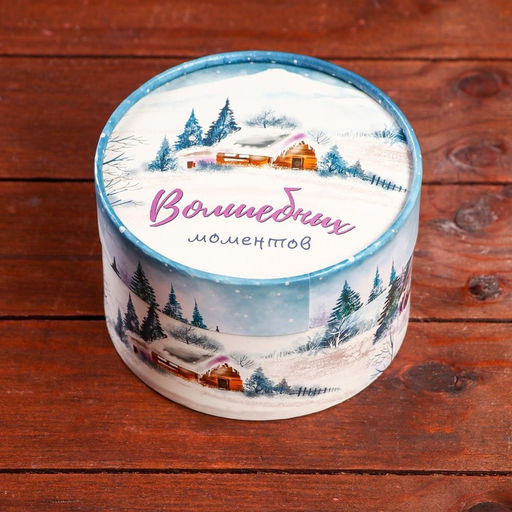 Коробка новогодняя, подарочная упаковка «Волшебных моментов» 13×8.5 см