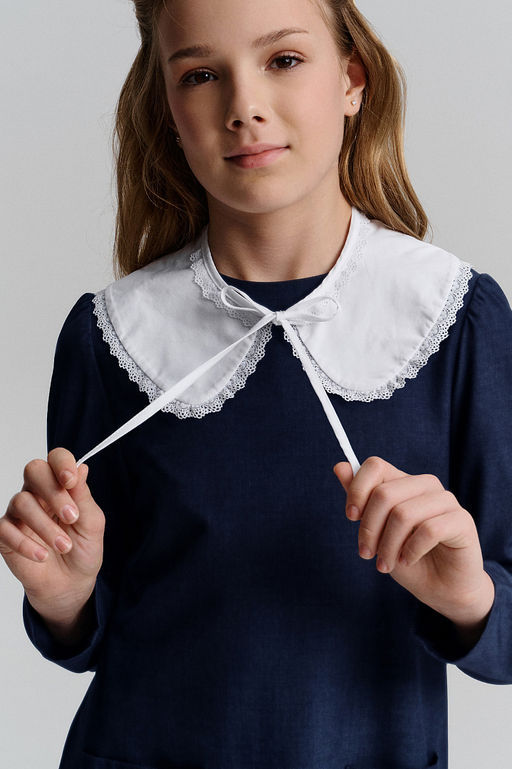 PELICAN, платье для девочек, Темно-синий  фото 3