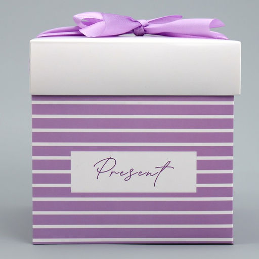 Цена за 2 шт. Коробка подарочная складная, упаковка, «Present», 15 х 15 х 15 см