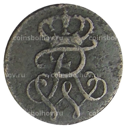 Монета 1 пфенниг 1797 года Германские государства  Пруссия