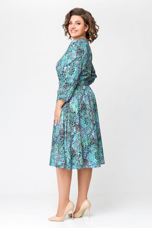 Блуза Swallow 803.2 черный+серебряный узор фото 1018