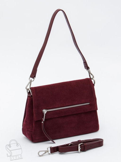 Сумка женская кожаная 8273-2PEF purple red Polina&Eiterou