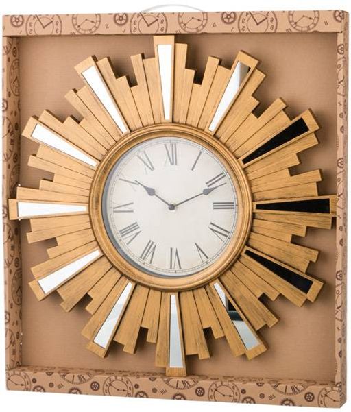 ЧАСЫ НАСТЕННЫЕ КВАРЦЕВЫЕ SWISS HOME ЦВЕТ: БРОНЗА 50*50*4 СМ. ДИАМЕТР ЦИФЕРБЛАТА=20 СМ. - Lefard фото 2
