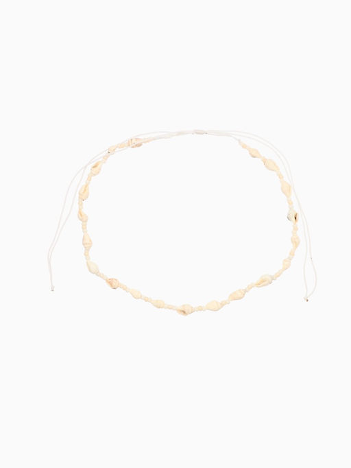 Ожерелье с ракушками «Халия», длина 35 см, белое