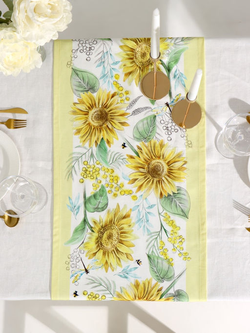 Дорожка Этель Солнечные цветы, 40?146 см, 100% хлопок, саржа 190 г/м?