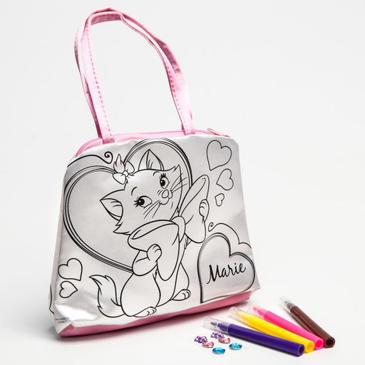 Сумка детская под раскраску, с фломастерами, Кошечка Мари