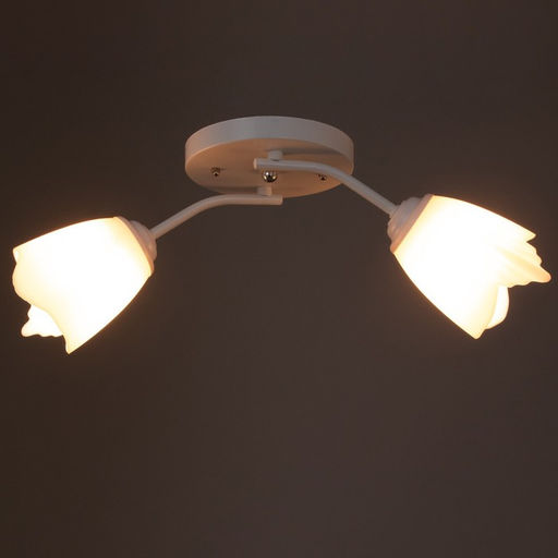 Люстра «Оникс» BayerLux 2×15 Вт E27, белый, 50×15×15 см