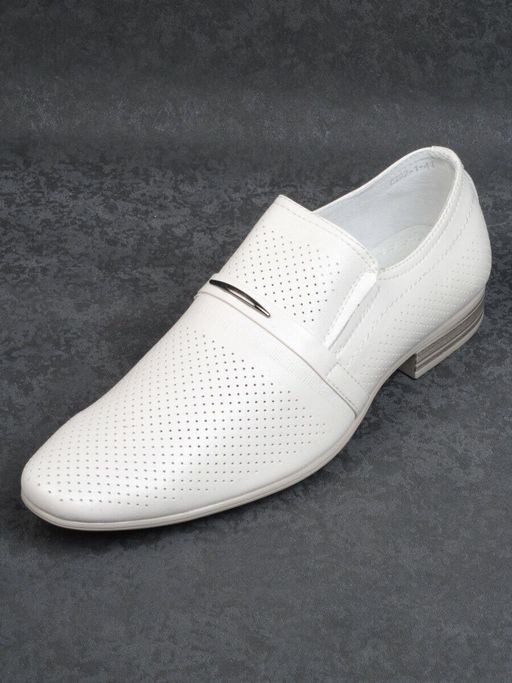 C202-1 WHITE Полуботинки мужские (натуральная кожа) - Фабричный китай фото 4