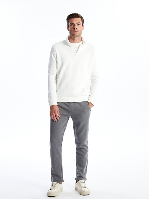 Dik Yaka Uzun Kollu Erkek Sweatshirt - Waikiki фото 2