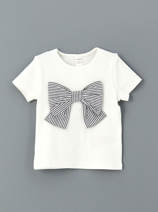 Bisiklet Yaka Ka?korse Fiyonklu K?z ?ocuk Ti??rt