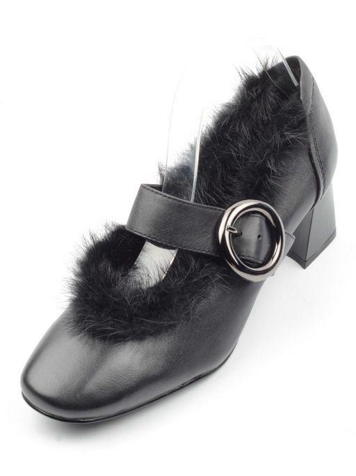 03-N18116P-2 BLACK Полуботинки женские (натуральная кожа) - Фабричный китай фото 3