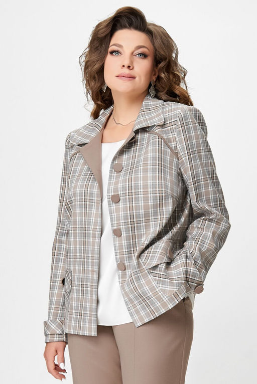 Жакет FITA 20751 бежево-коричневый