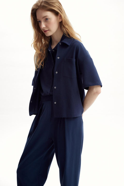 ЕВТ 3280/индиго рубашка жен